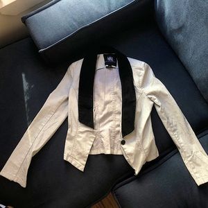 Rock & Republic Gray Denim Blazer Jean Jacket